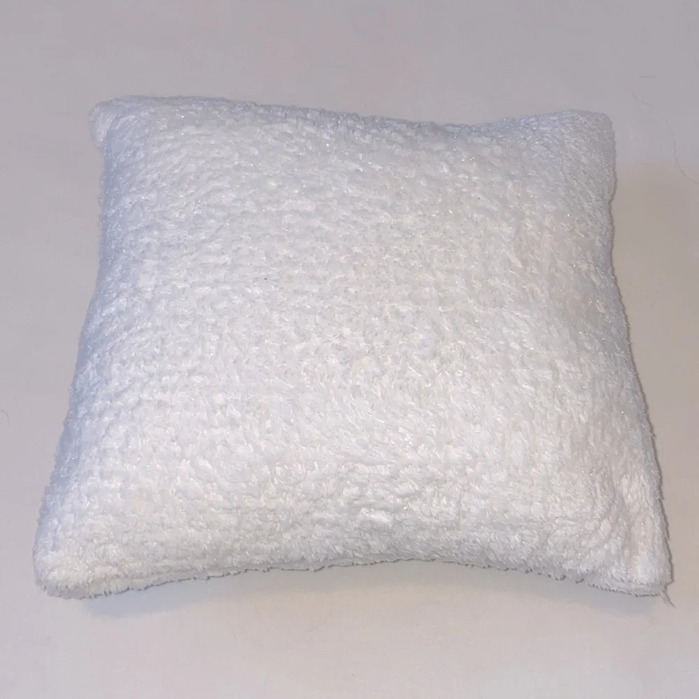 Cozy White Plush Throw Pillow Insert